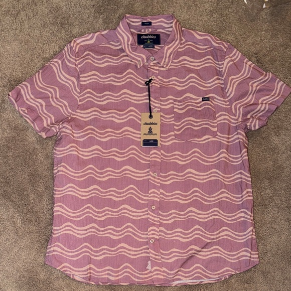 chubbies Other - Chubbies Men's Casual Purple Wave Shirt